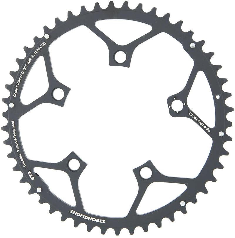 Stronglight kettingblad ct2 chain ring strongl. ct2 110mm 48t f.campa10sp