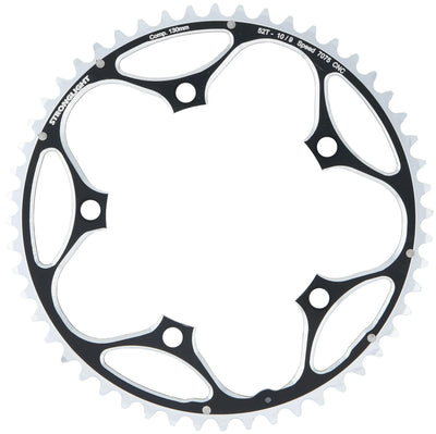 Stronglight kettingblad type s 7075 t6 chainring 7075t6 black 130 mm lochkr. 52z.