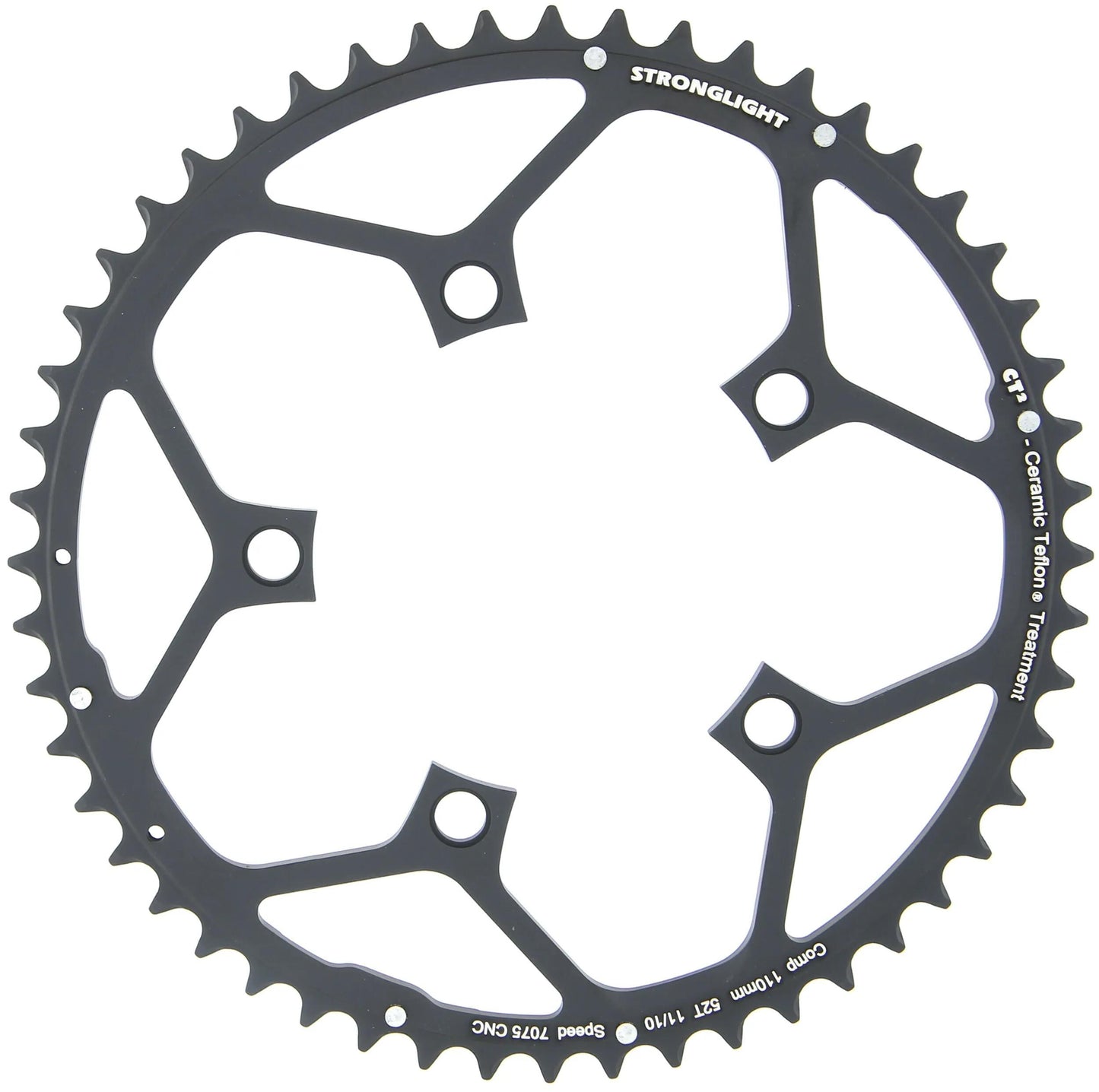 Stronglight kettingblad ct2 chain ring strongl.ct2 110mm 52t b