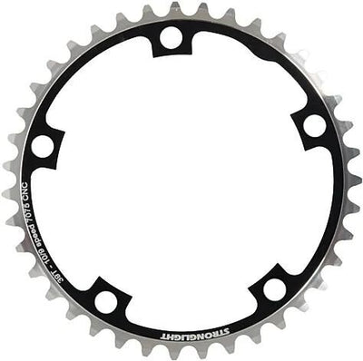Stronglight kettingblad type s 7075 t6 chainring 7075t6 black 130 mm lochkr. 39z.
