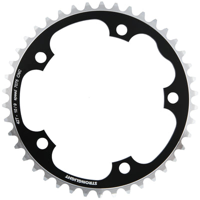 Stronglight kettingblad type s 7075 t6 chainring 7075t6 black 130 mm lochkr. 42z.
