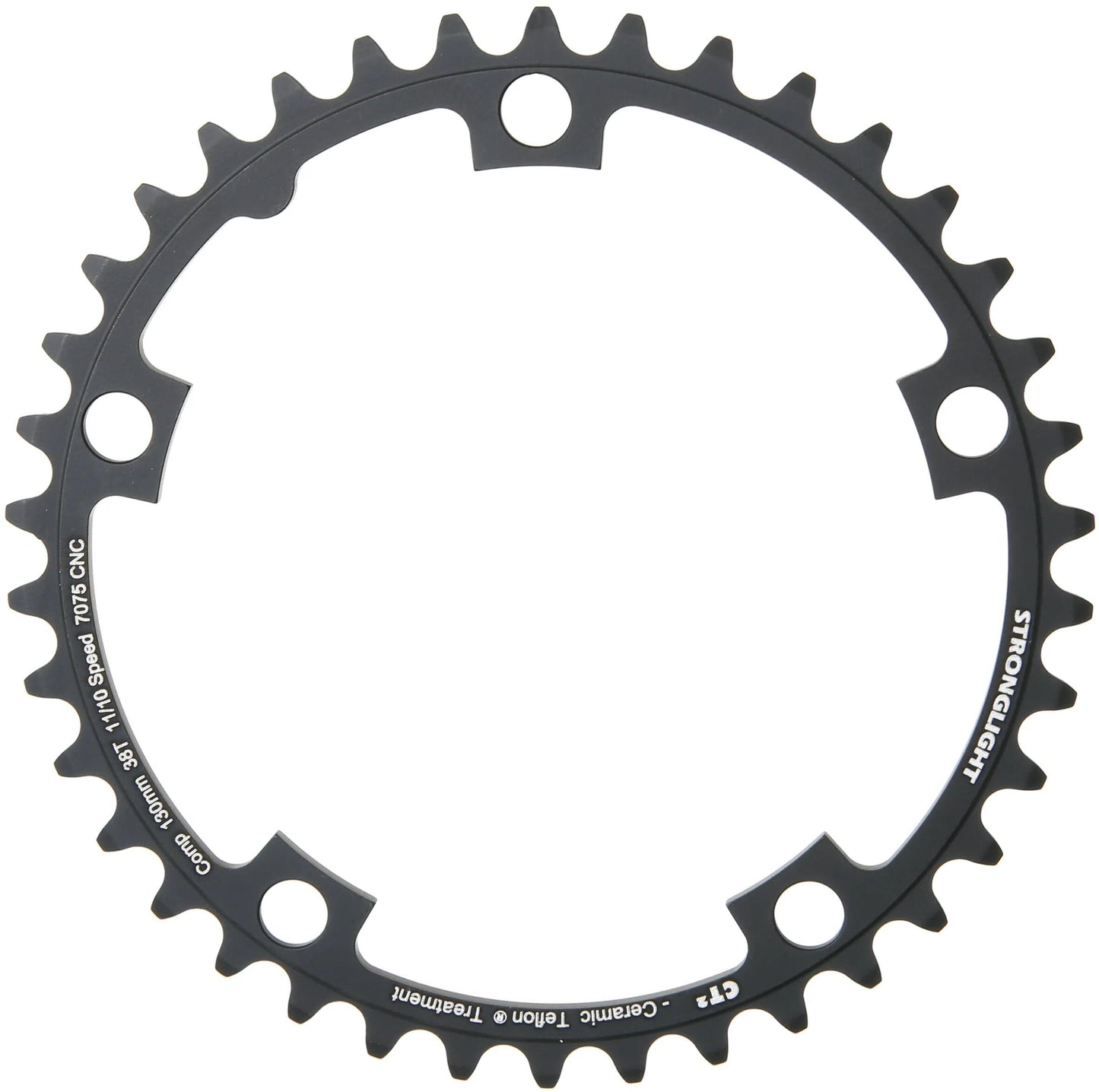 Stronglight kettingblad ct2 chain ring strongl.ct2 38t alu black