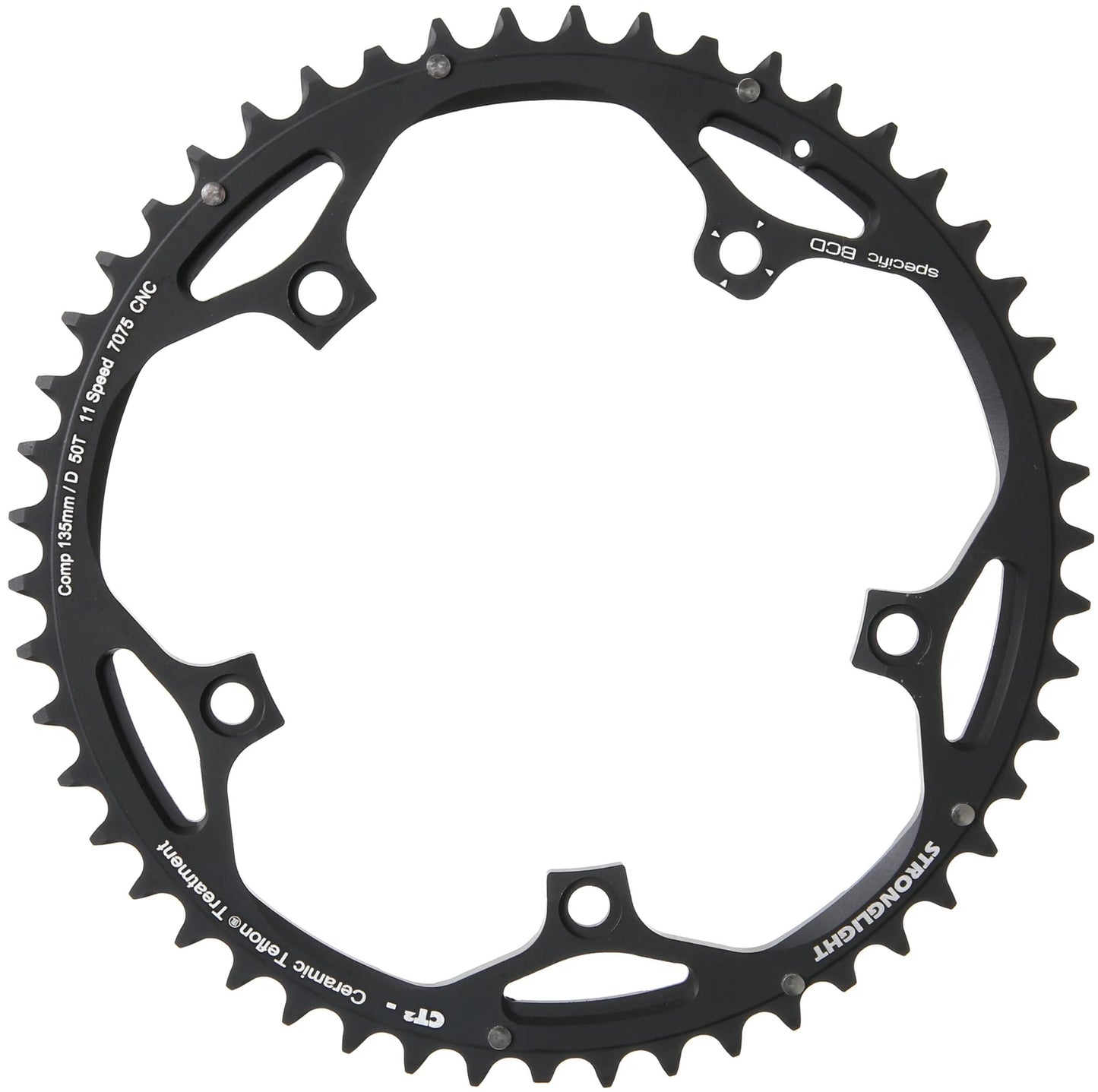 Stronglight kettingblad ct2 chain ring strongl.ct2 50t black