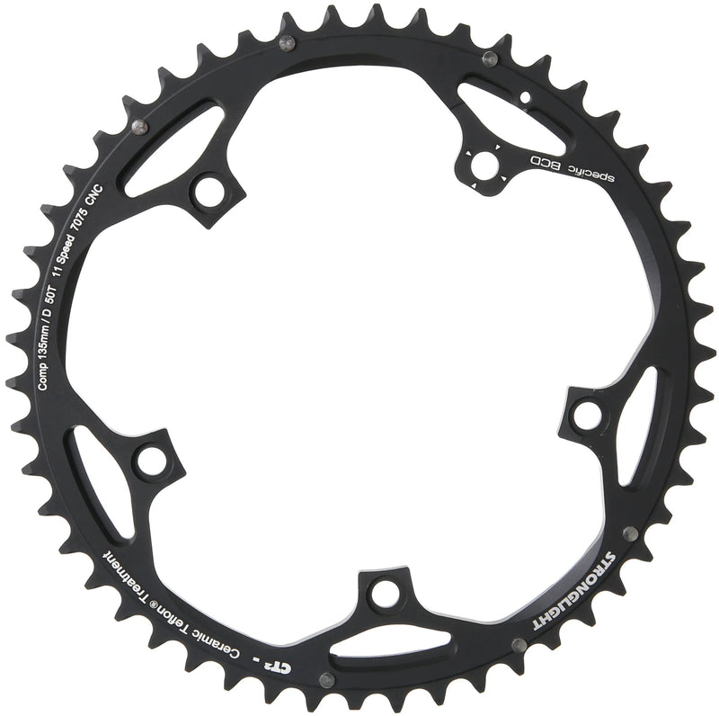 Stronglight kettingblad ct2 chain ring strongl.ct2 50t black