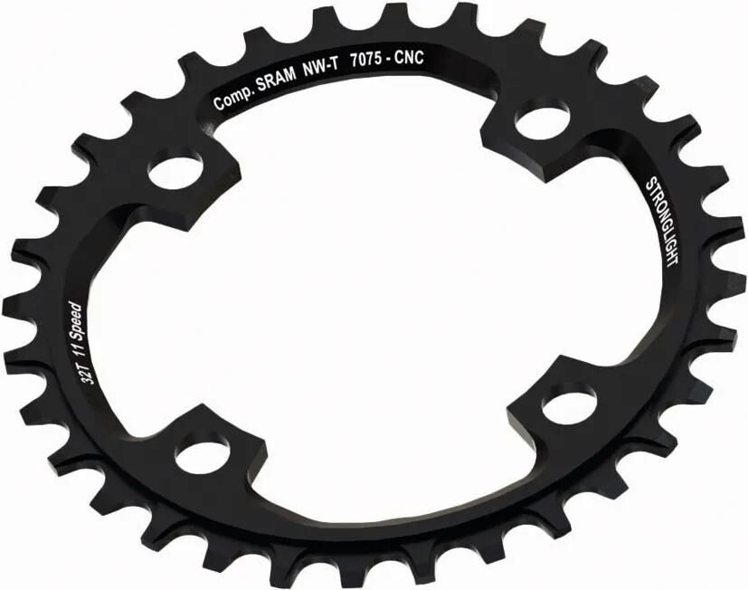 Stronglight kettingblad chain ring 34t bcd 104 alu black