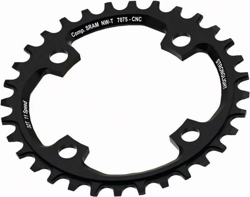Stronglight kettingblad chain ring 38t bcd 104 alu black