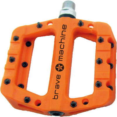 Brave pedaal dirt light platform pedal dirt light orange
