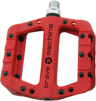 Brave pedaal dirt light platform pedal dirt light red