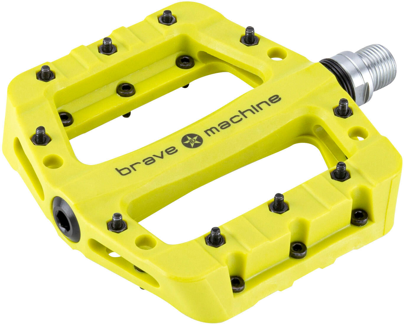 Brave platformpedaal dirt light platf.pedal dirt light limegreen