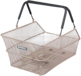 Basil fietsmand cento mik 39 x 24 x 13 cm - nude metallic - afbeelding 2