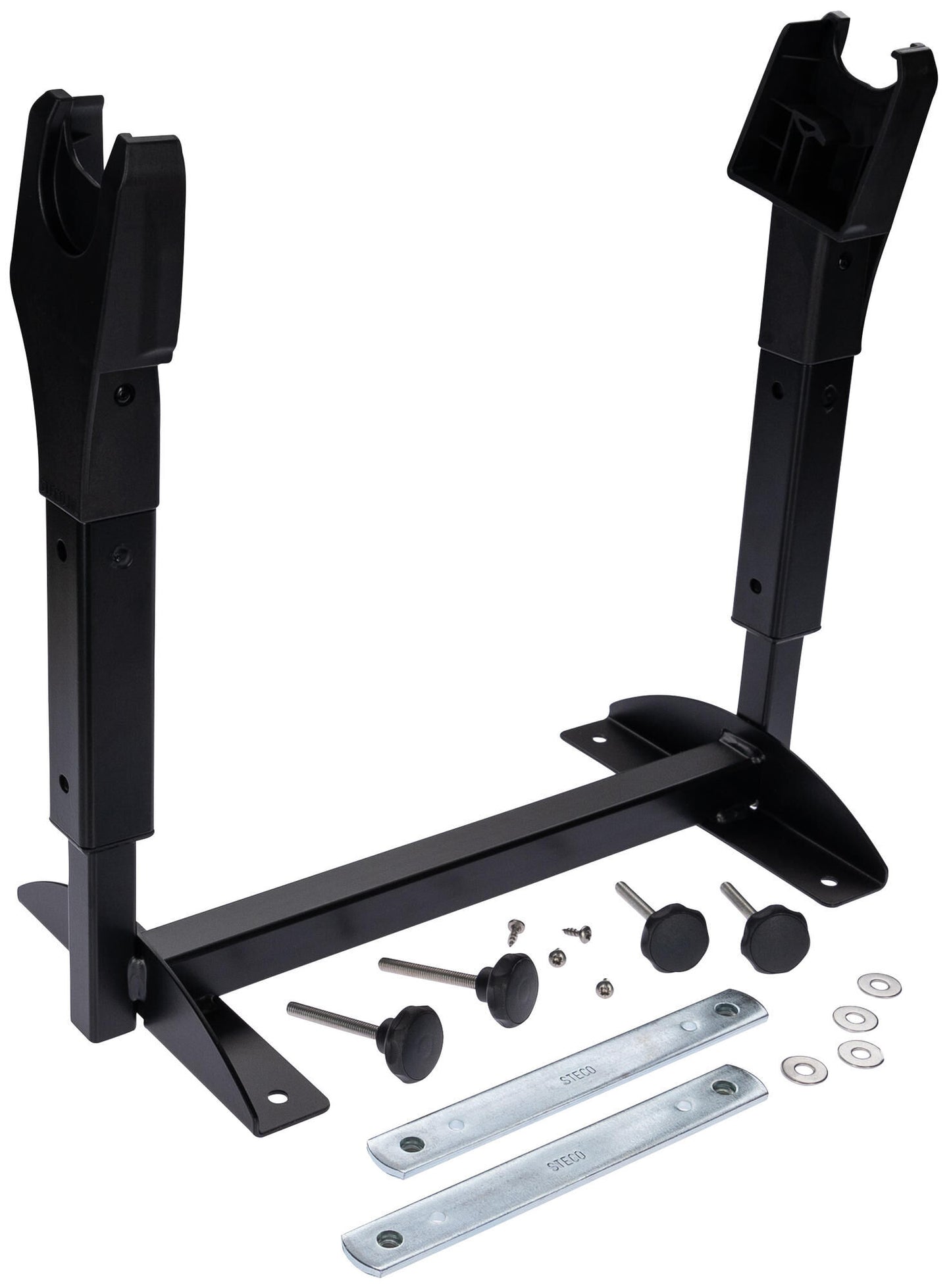 Steco mini mee maxi cosi adapter voor de bakfiets mat zwart