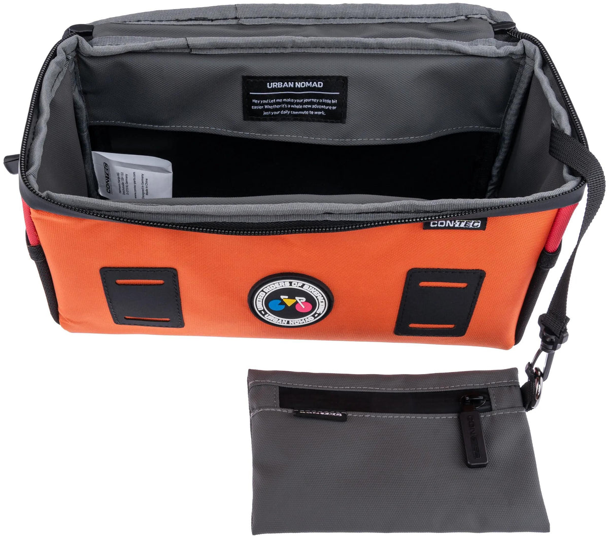 Contec lenkertasche urban nomad front 4.2 ct handlebar bag urban nomad front 4.2 orange pi