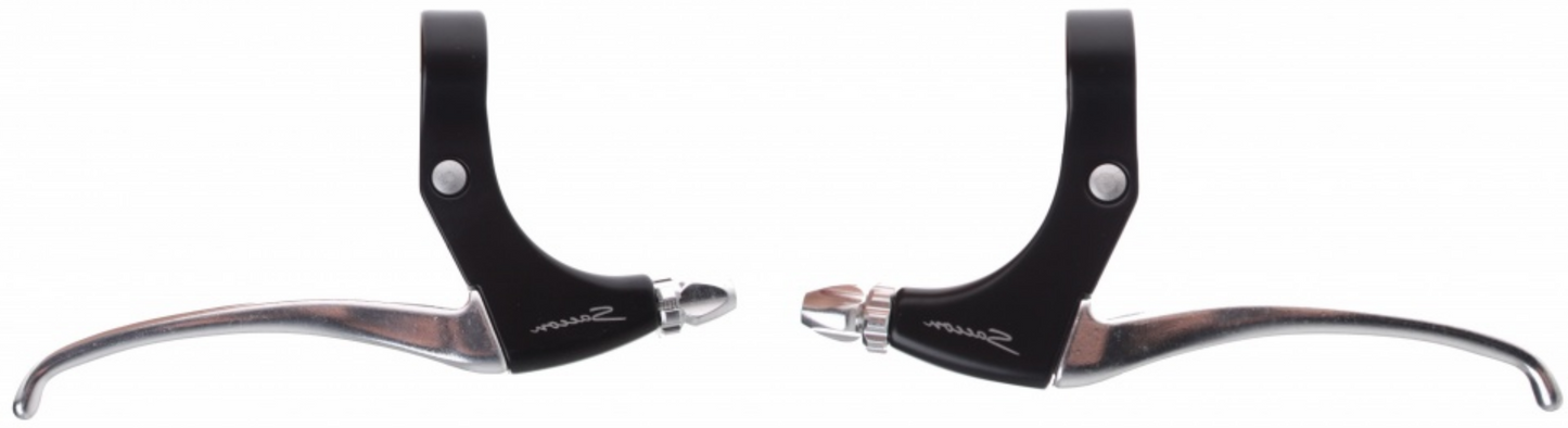 Saccon stel remgrepen v gripshift l+r zwart alu