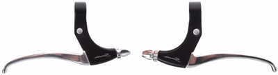 Saccon stel remgrepen v gripshift l+r zwart alu