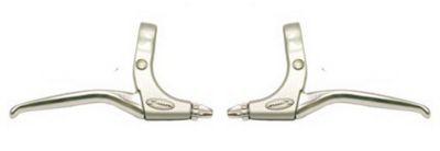 Saccon remhendel set, aluminium. zilver.