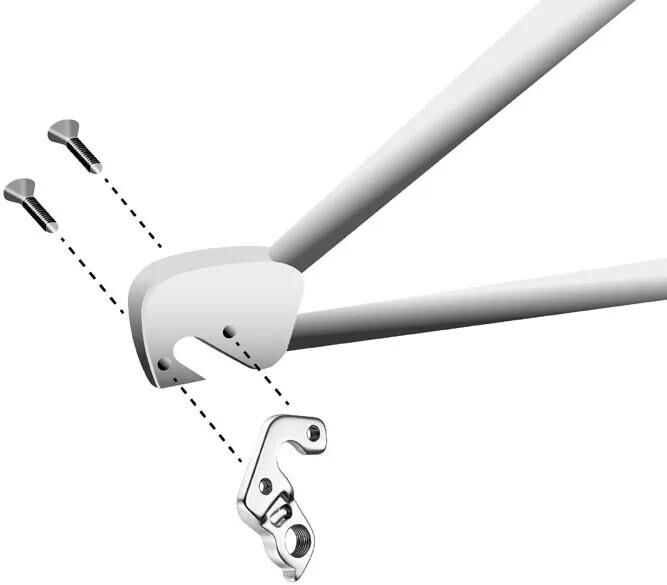 Union derailleurpad gh-163 scott met schroefset