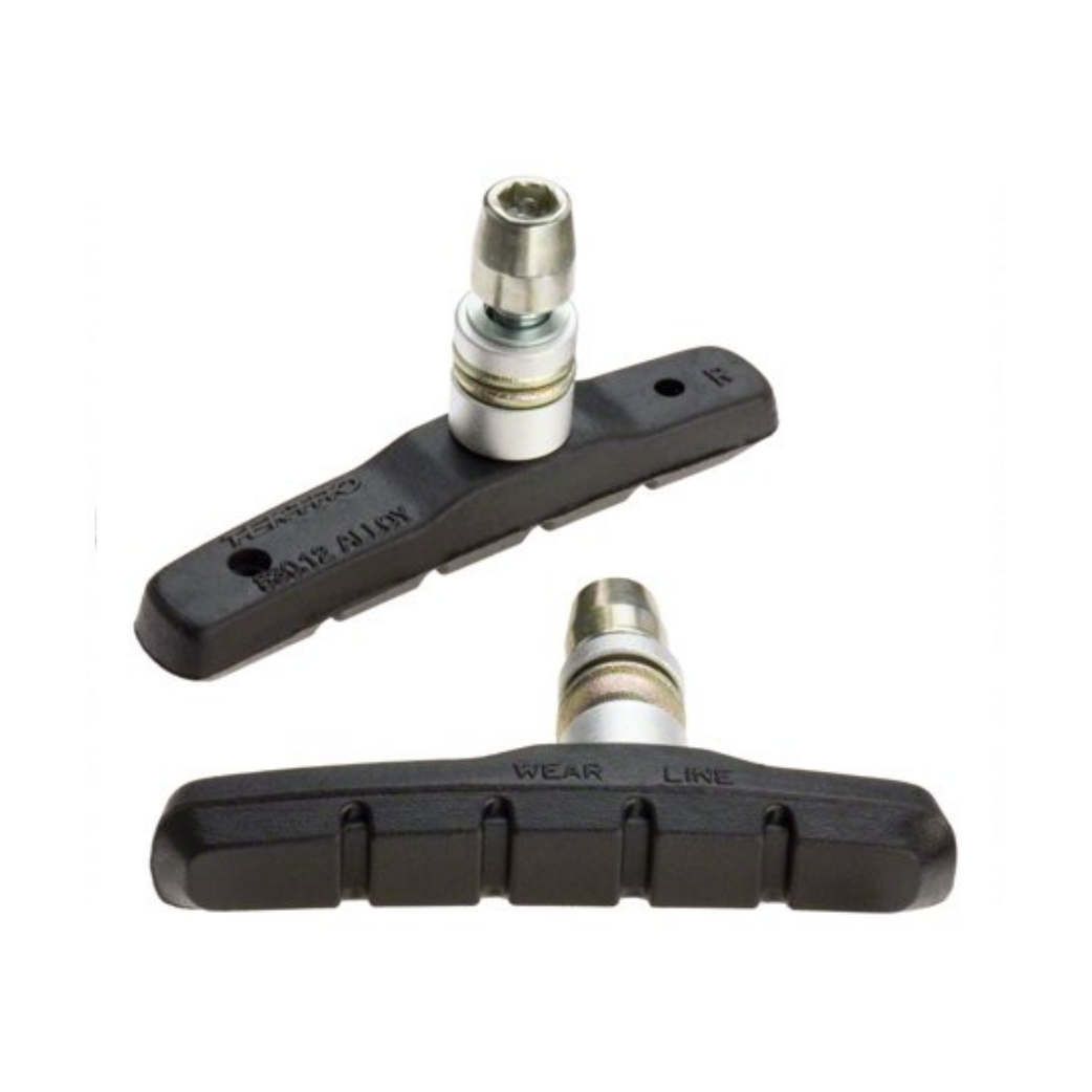 remblokken V-brake 72 x 13 mm zwart 2 stuks