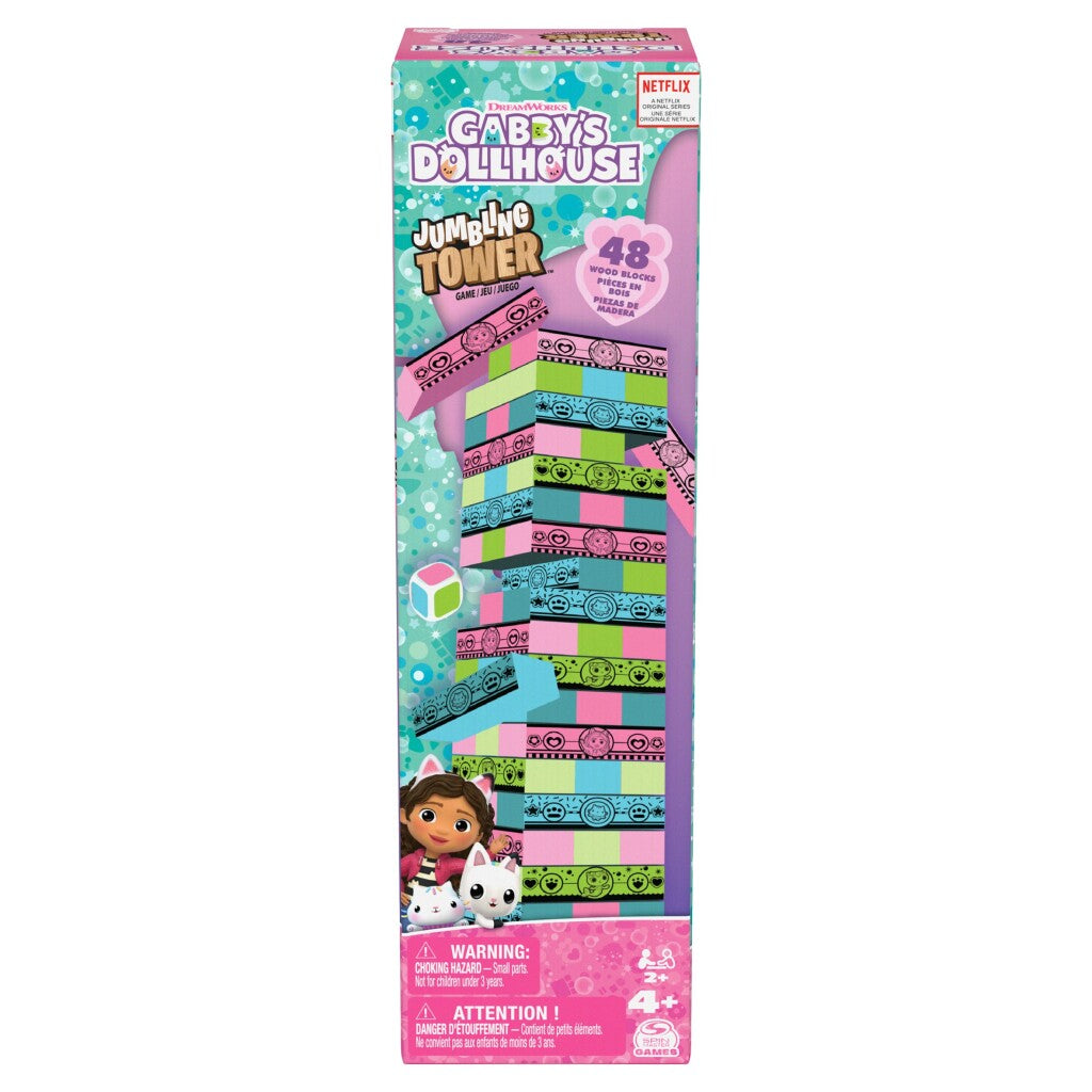 Spin master games gabby's poppenhuis - jumbling tower-spel