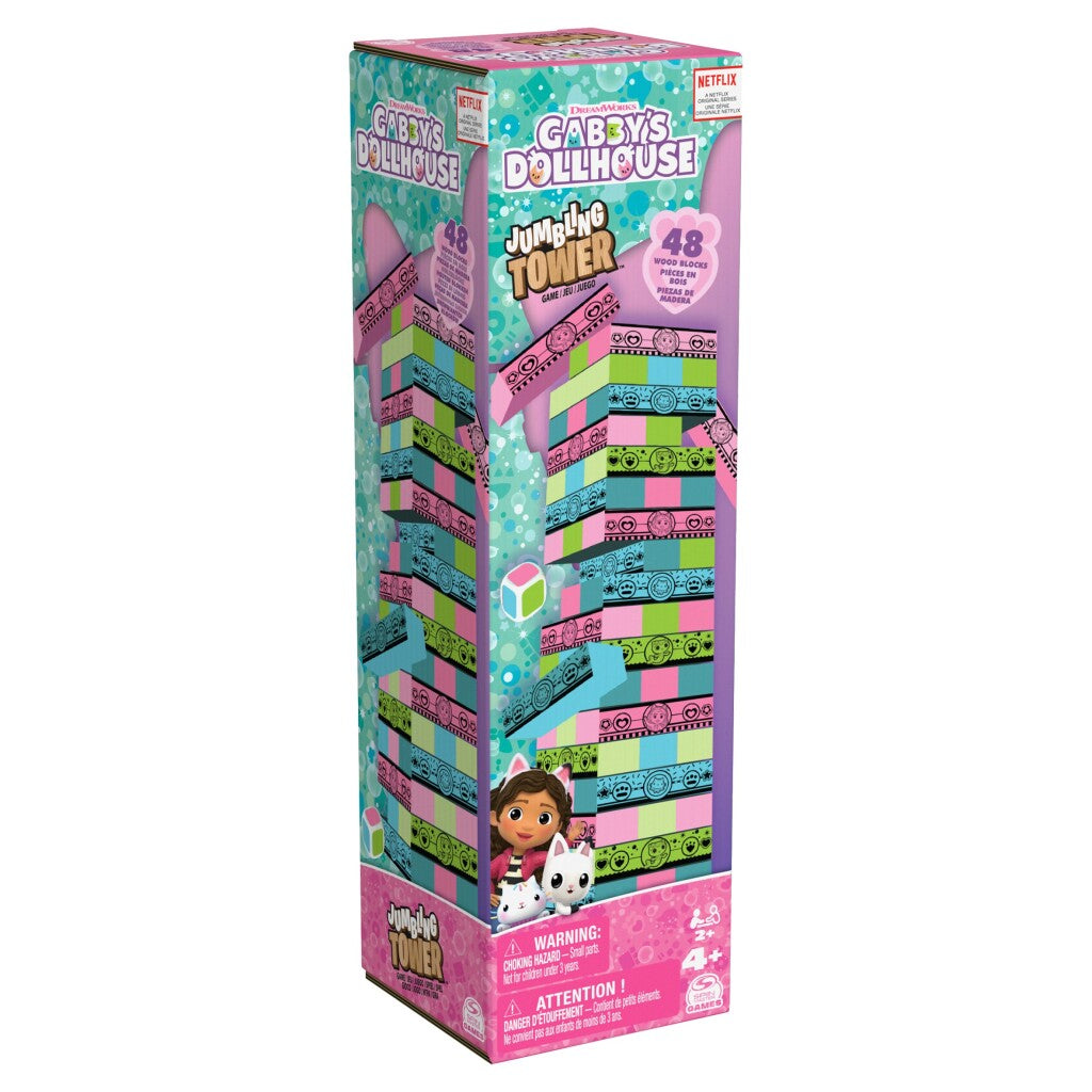 Spin master games gabby's poppenhuis - jumbling tower-spel