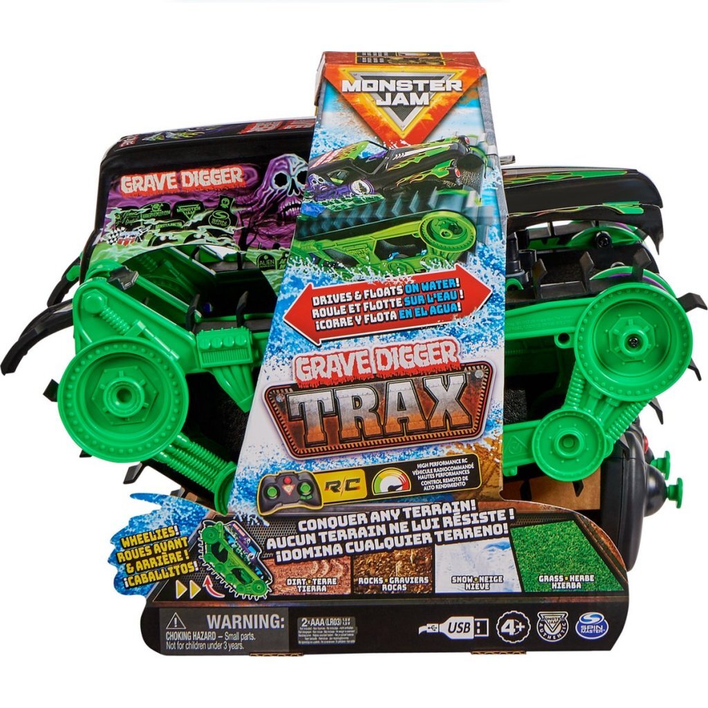 Monster jam rc grave digger trax 1:15