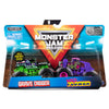 Monster high monster jam die-cast trucks 1:64 2 stuks assorti