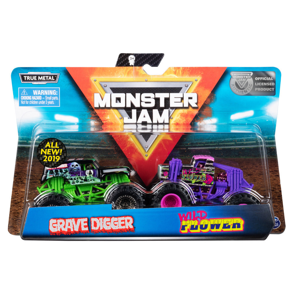 Monster high monster jam die-cast trucks 1:64 2 stuks assorti