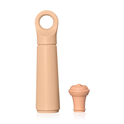 Vacuvin vacu vin wine saver loop terra – vacuümpomp voor wijn – inclusief herbruikbare wijnstopper – 98% gerecycled kunststof – terra