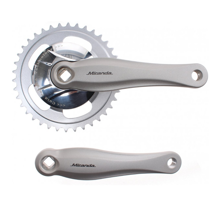 Miranda crankstel 38t 3 32 zilver