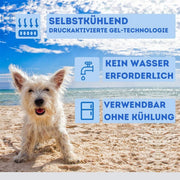 Nosli nosli zelfkoelende koelmat voor honden en katten 50x90 cm zeeblauw - afbeelding 3