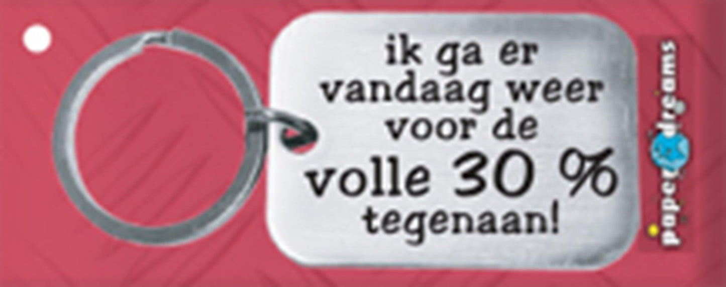 Paperdreams sleutelhanger 30% sleutelhanger 30%