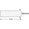 Connex producten spanband 1 delig met klemgesp 3meter 25mm