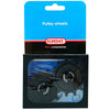 Elvedes set derailleurwieltjes 2x13T 12V afgedicht zwart