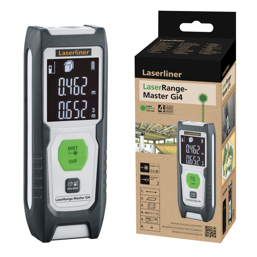 Laserliner laserrange-master gi4 laser afstandsmeter - 080.833e