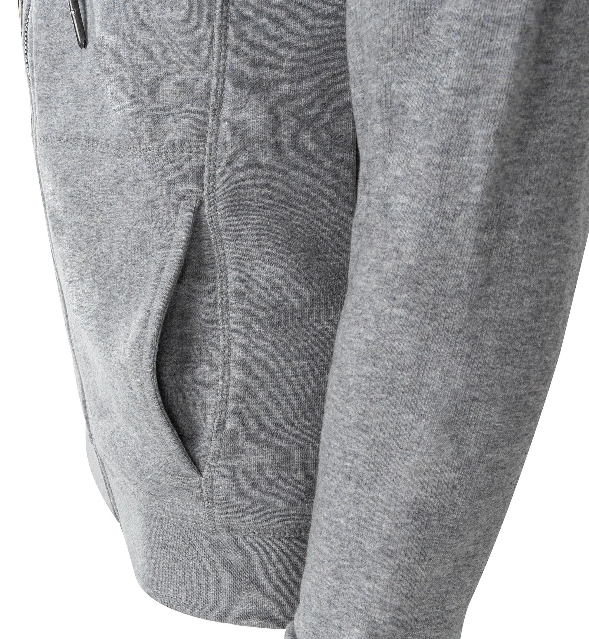Contec sweat-jas met capuchon bright ct zip hoodie zip bright size, xxl light grey