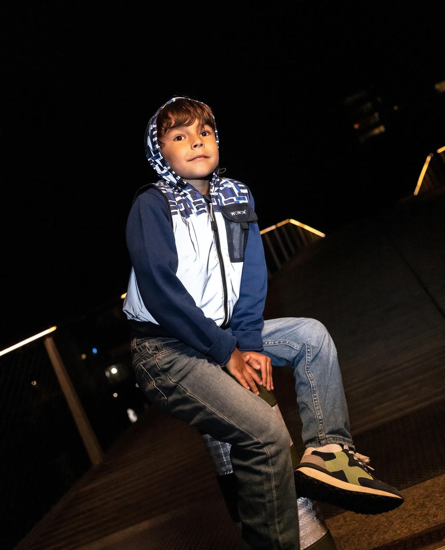 Wowow weste yoho jacket blue fr reflective children yoho blue fr gr. s