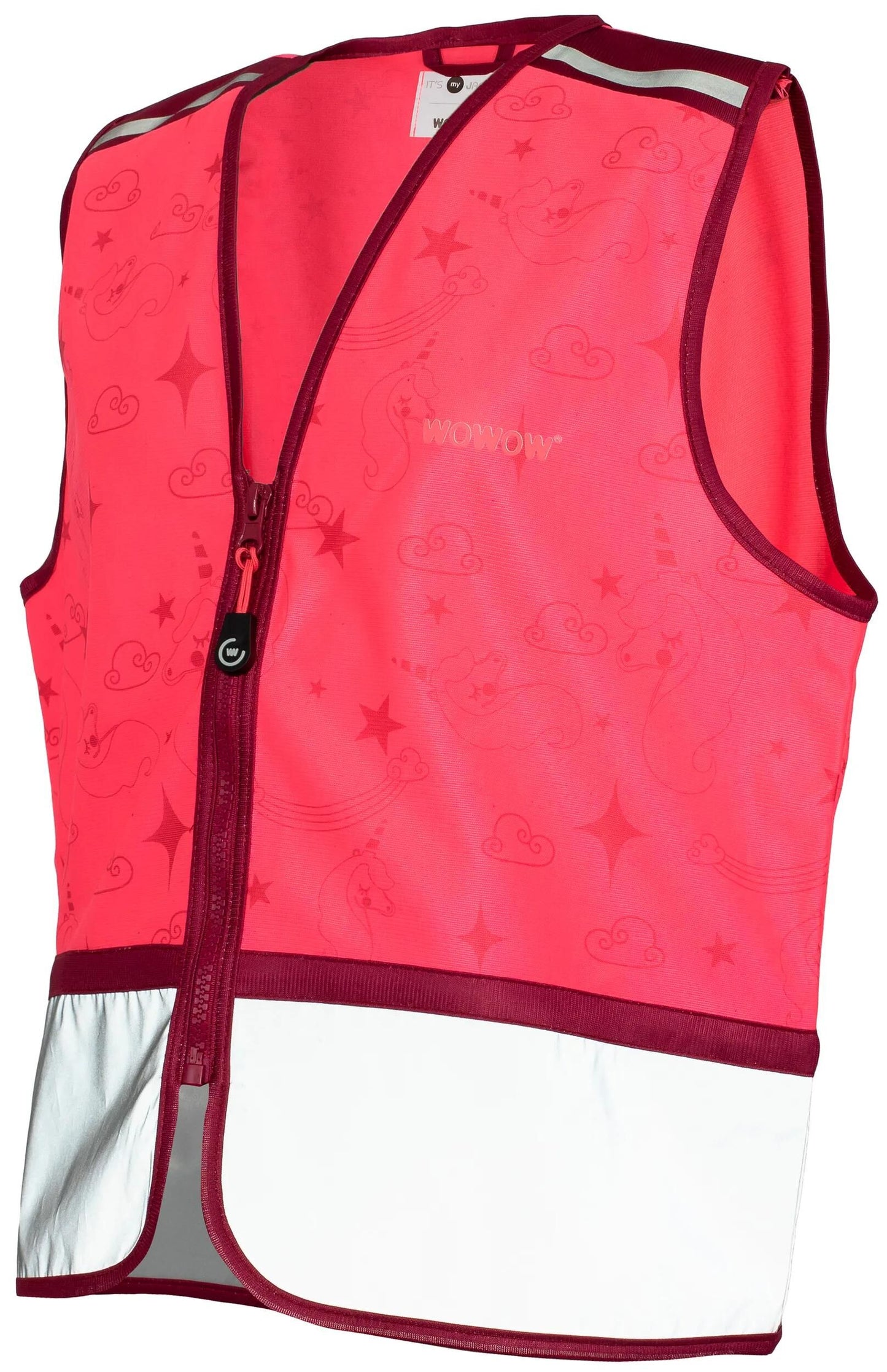 Wowow kinderweste zippy jacket pink reflective children zippy pink gr. xs