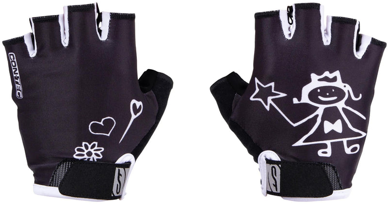 Contec kinderhandschoen girly ct glove girly black white - l