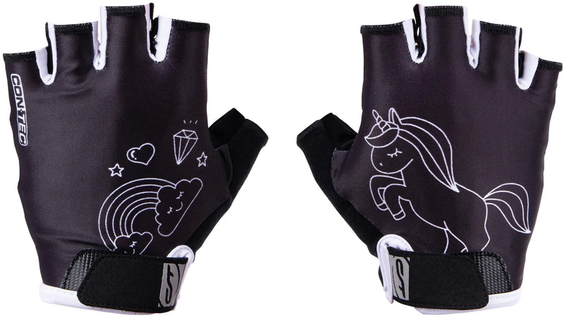 Contec kinderhandschoen unicorn ct glove unicorn black white - l