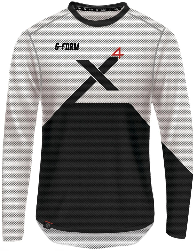 G-form langarmshirt pro-x4 longarm shirt pro x-4 s white black