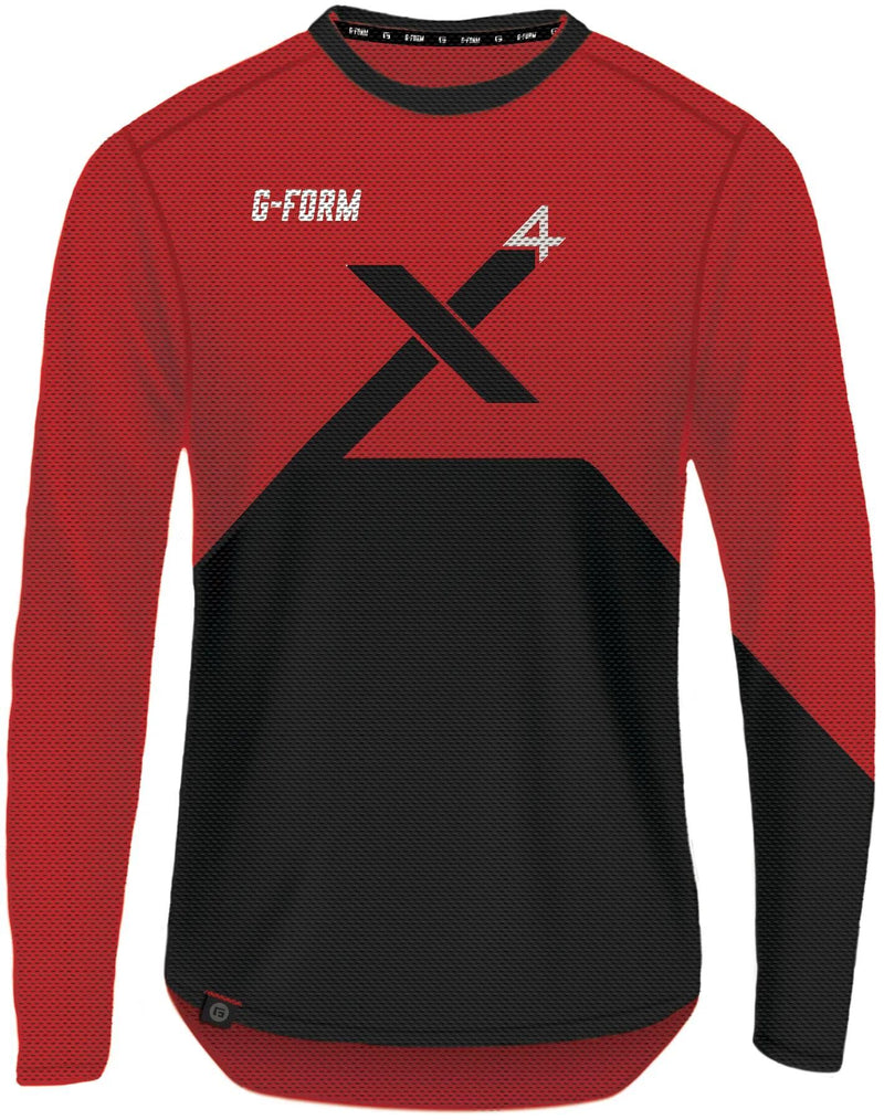 G-form langarmshirt pro-x4 longarm shirt pro x4 size l red black