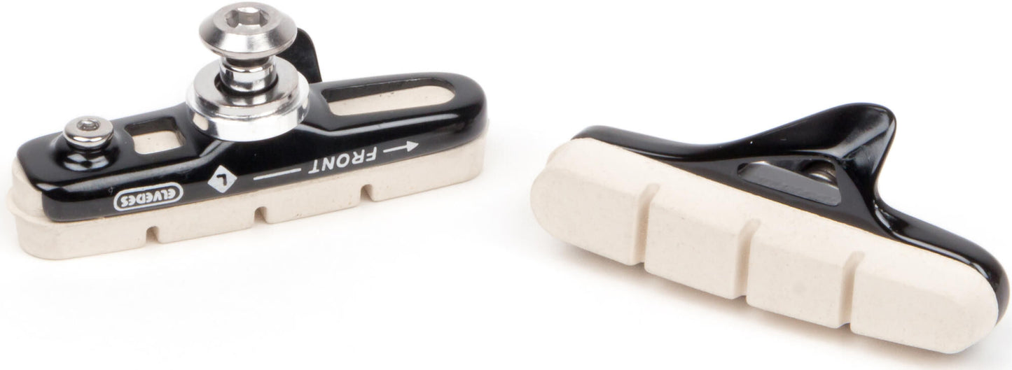 Elvedes velgremblokjes (1paar) Road55mm wit alu shm.6835-CARD