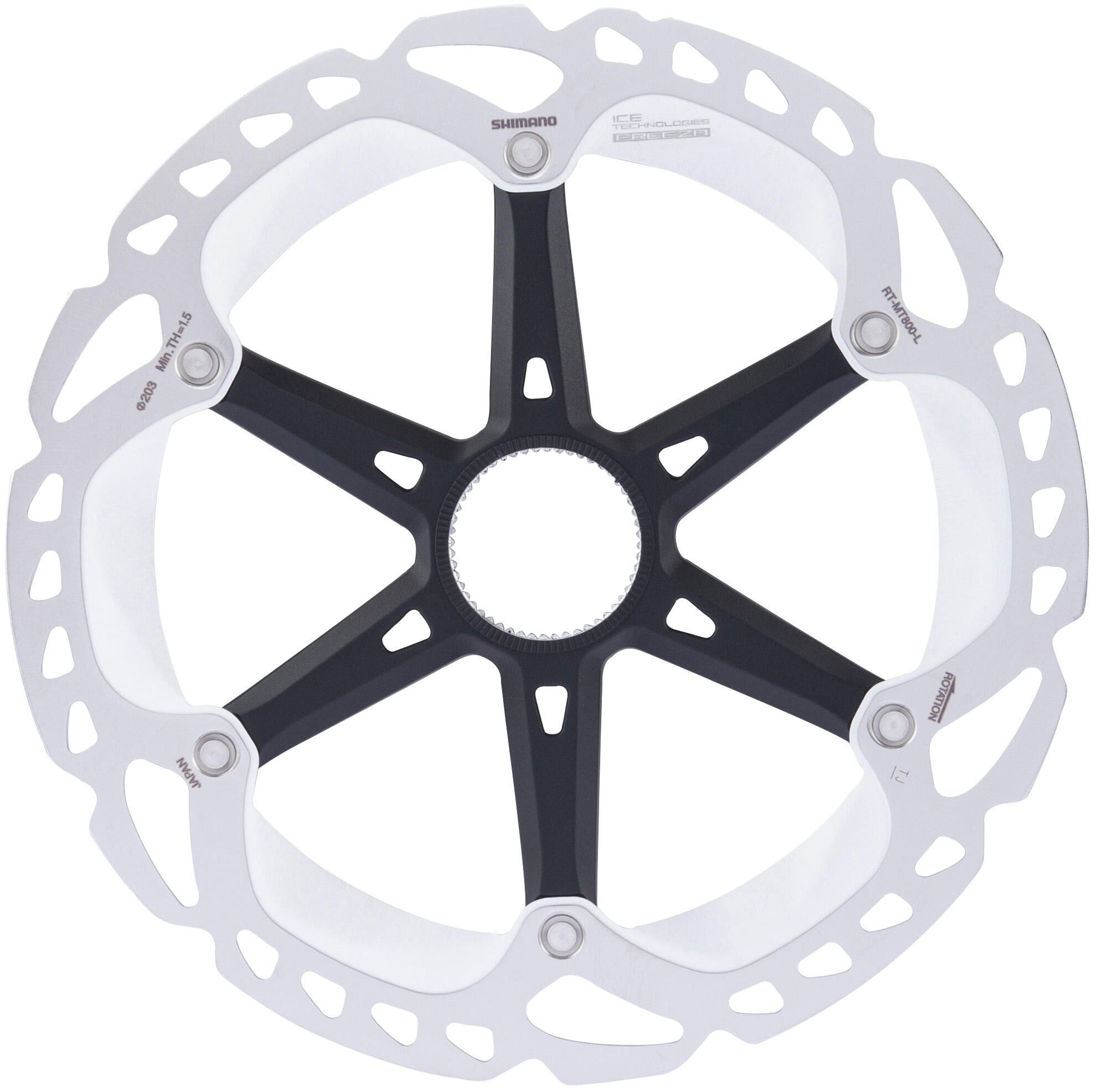 Shimano remschijf rt-mt800 rotor shim.rt-mt800 203mm cl
