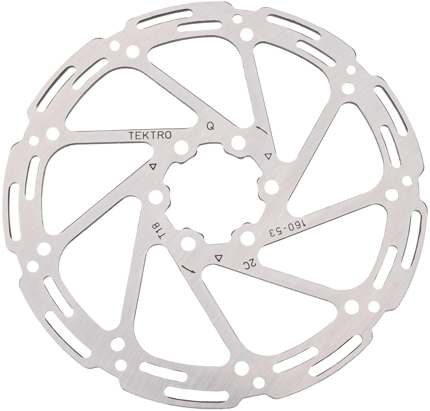 Tektro remschijf tr53 brake rotors tr160-53 6-hole 1.8 mm