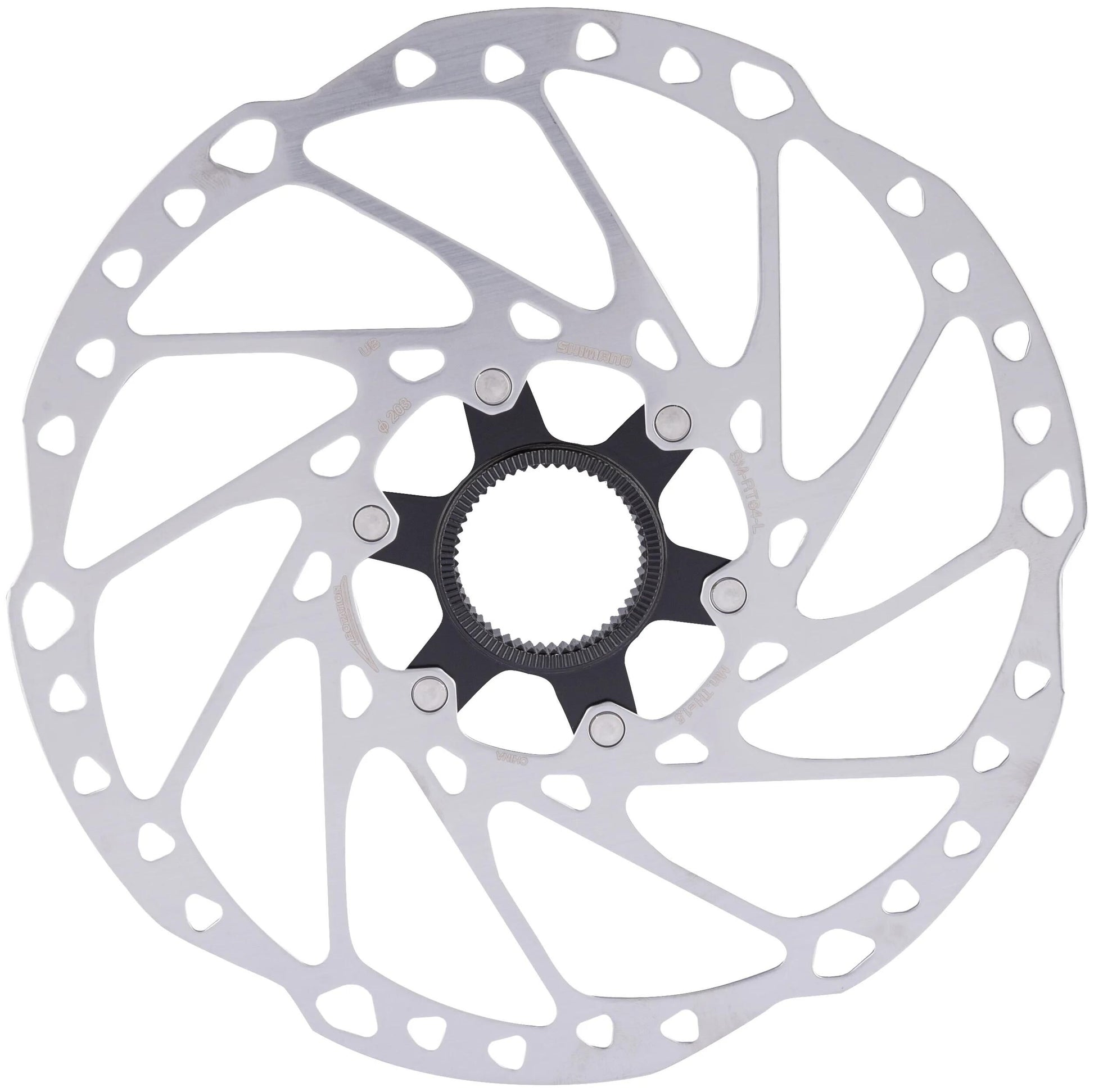 Shimano remschijf deore rt-64mag rotor shim.deore rt-64mag 203mm cl