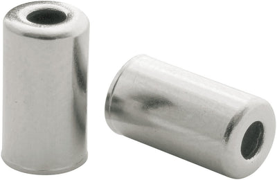 kabelhoedjes messing 5 mm zilver 200 stuks