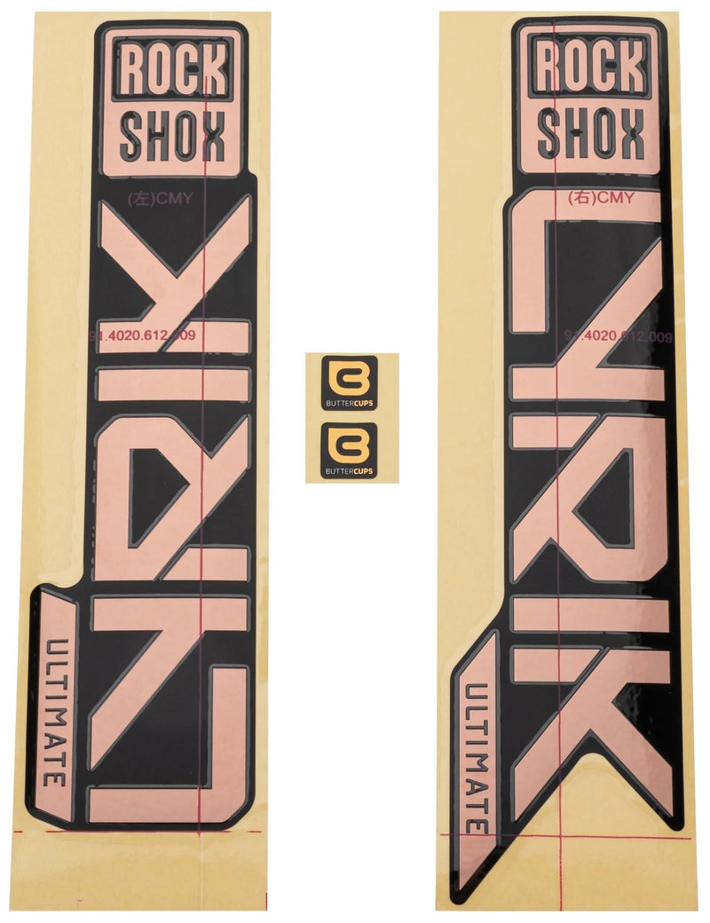 Rockshox dekor set decal set rs matt copper lyric ult 27 29 matt-cop.