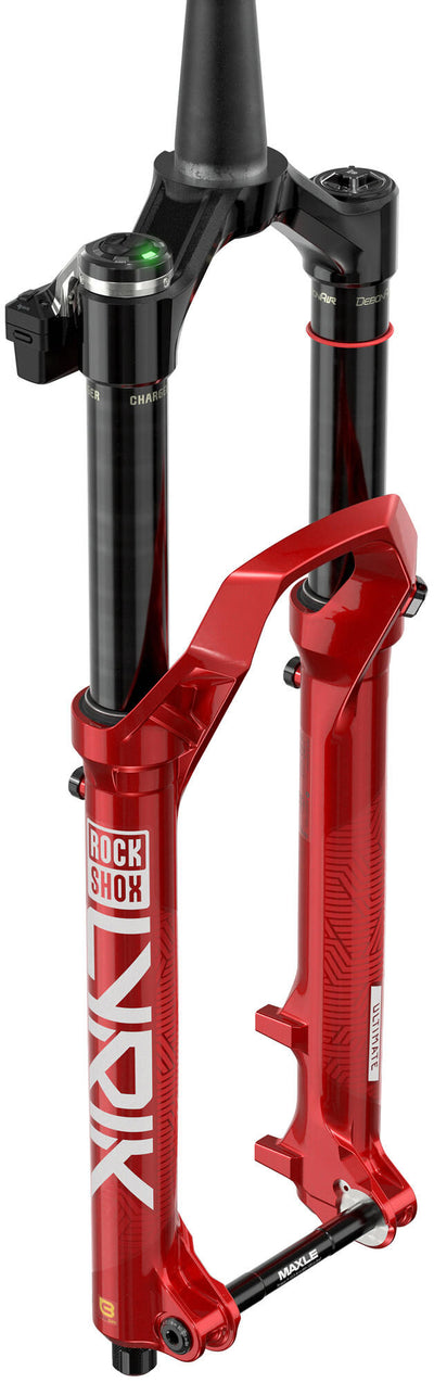 Rockshox verende voorvork lyrik ultimate flight attendant susp.fork rs lyrik ult. fl.att.27,5 + 29 red