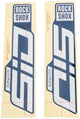 Rockshox dekor set decal set rs glossy white for blue sliders