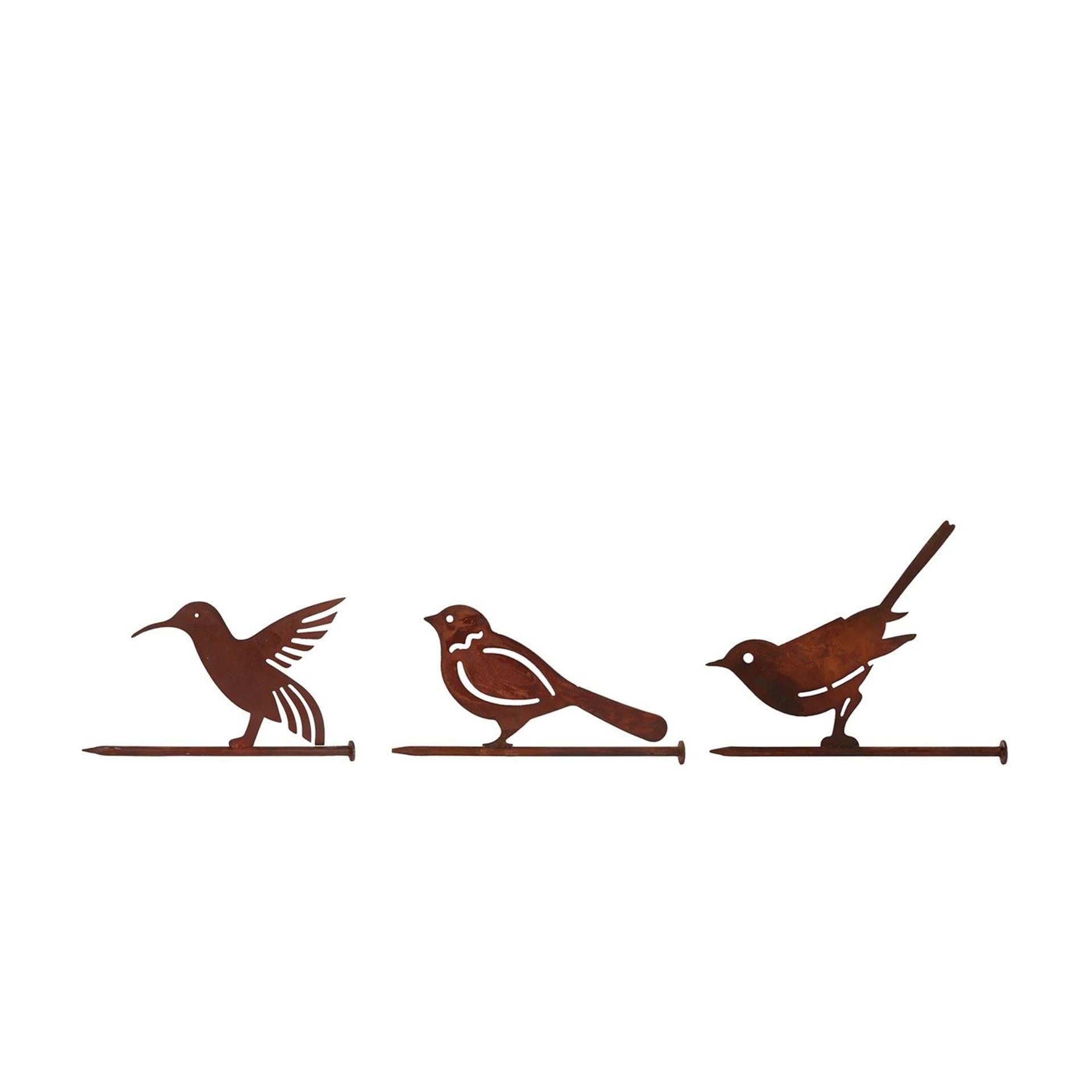 Ty tuinsteker bird rus metaal 18x1,5x13cm
