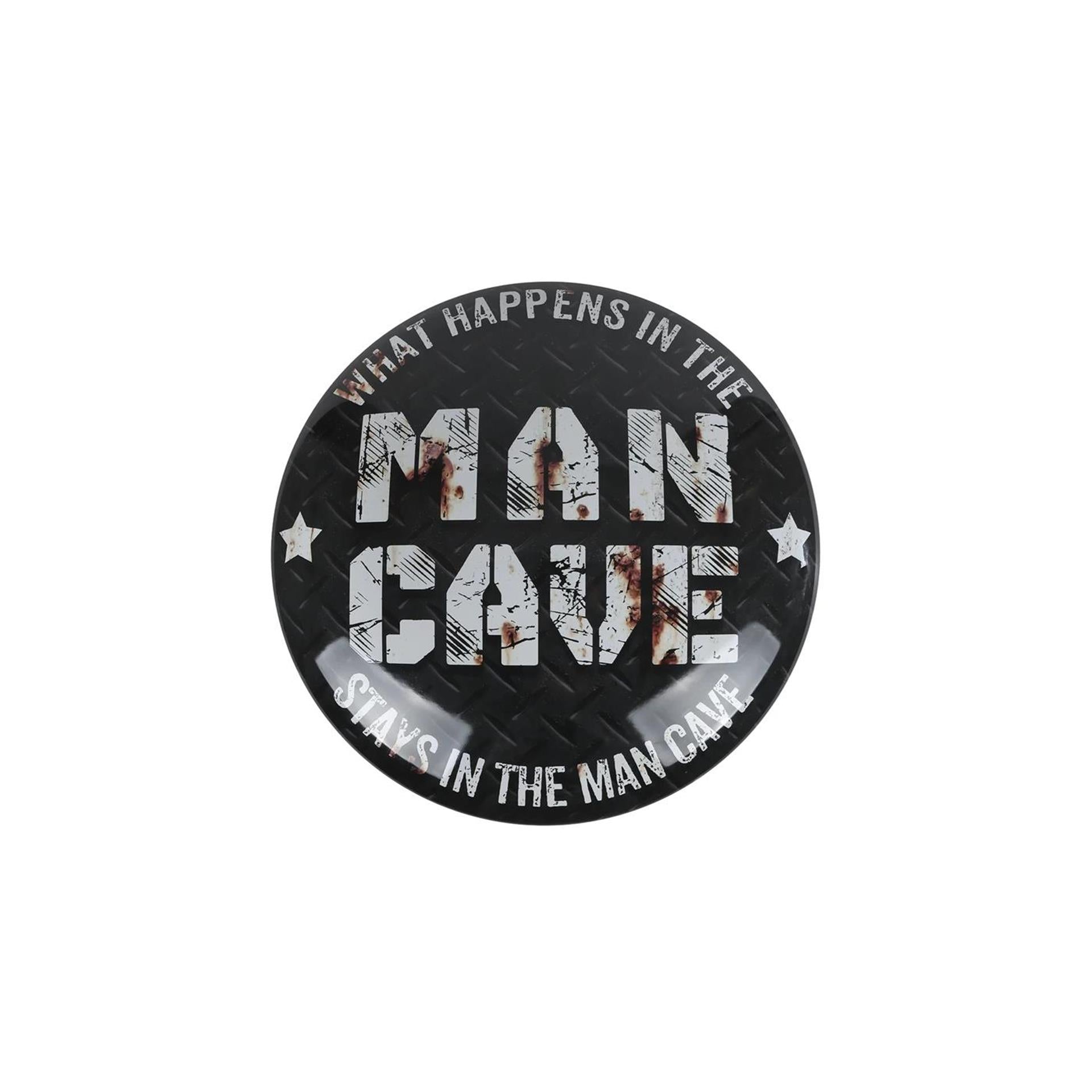 Wandbord mancave bol metaal 40x40cm